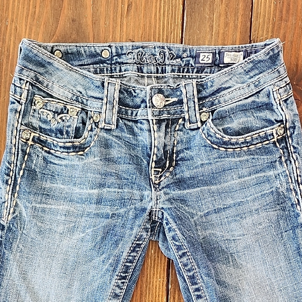 Miss Me Women's Distressed Blue Skinny Jeans